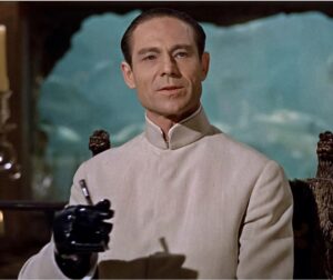 Top defence tip from Dr No - looking suitably evil